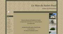 Desktop Screenshot of domaine-saint-paul.chezvotrehote.fr