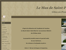 Tablet Screenshot of domaine-saint-paul.chezvotrehote.fr