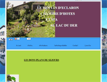 Tablet Screenshot of lemoulindeclaron.chezvotrehote.fr