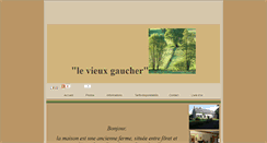 Desktop Screenshot of levieuxgaucher.chezvotrehote.fr