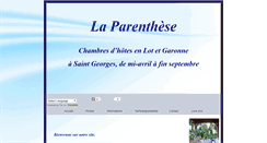 Desktop Screenshot of laparenthese.chezvotrehote.fr